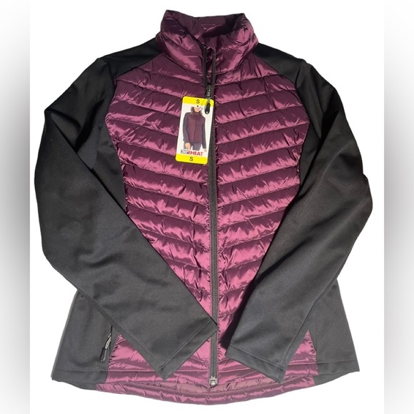 32 Degrees Ladies Mixed Media Jacket color Potent Purple Size Small NWT - Picture 6 of 12